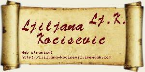 Ljiljana Kočišević vizit kartica